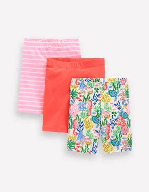 3-Pack Cycling Short-Multi Coral Cove