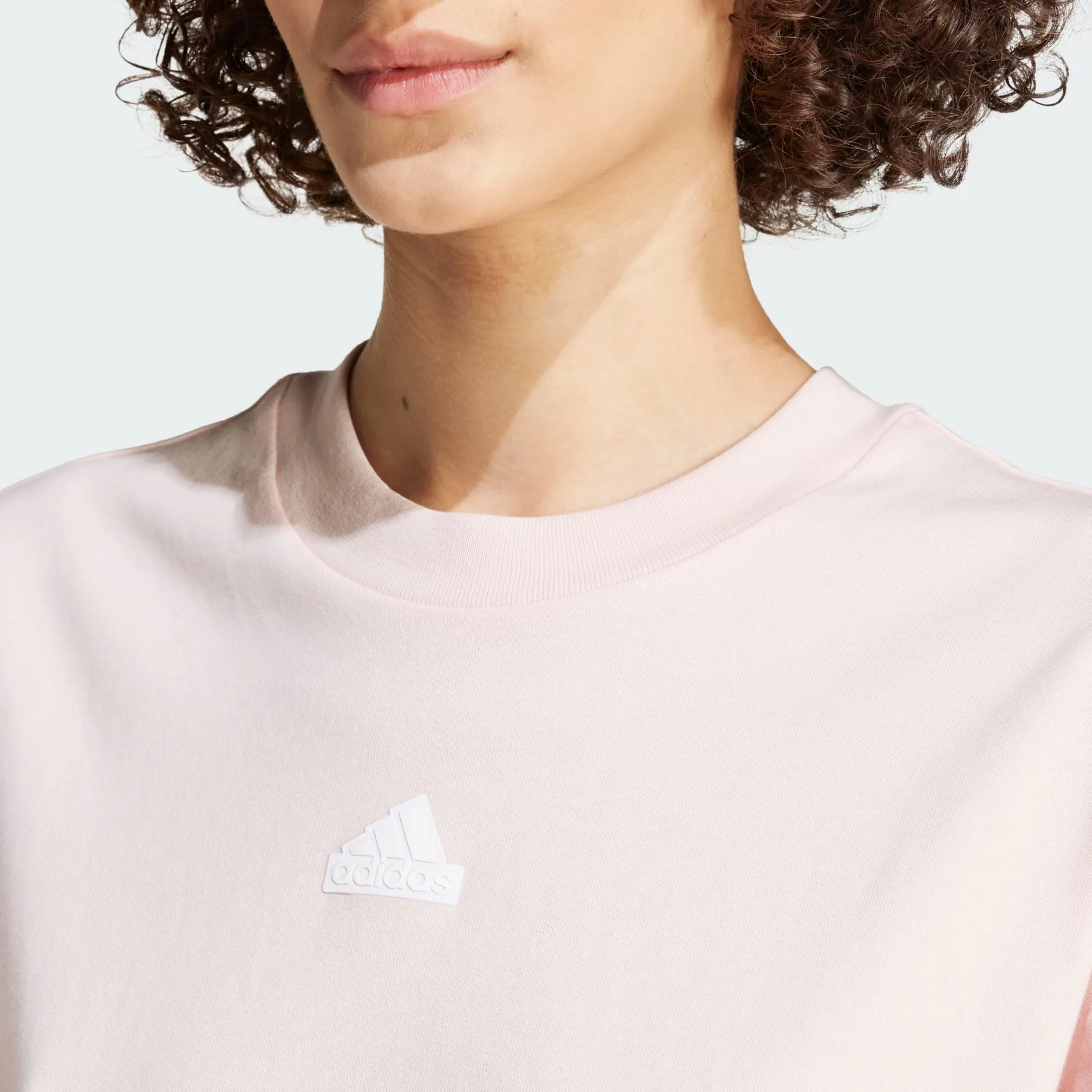 ADIDAS WOMEN'S FUTURE ICONS 3-STRIPES PINK TEE