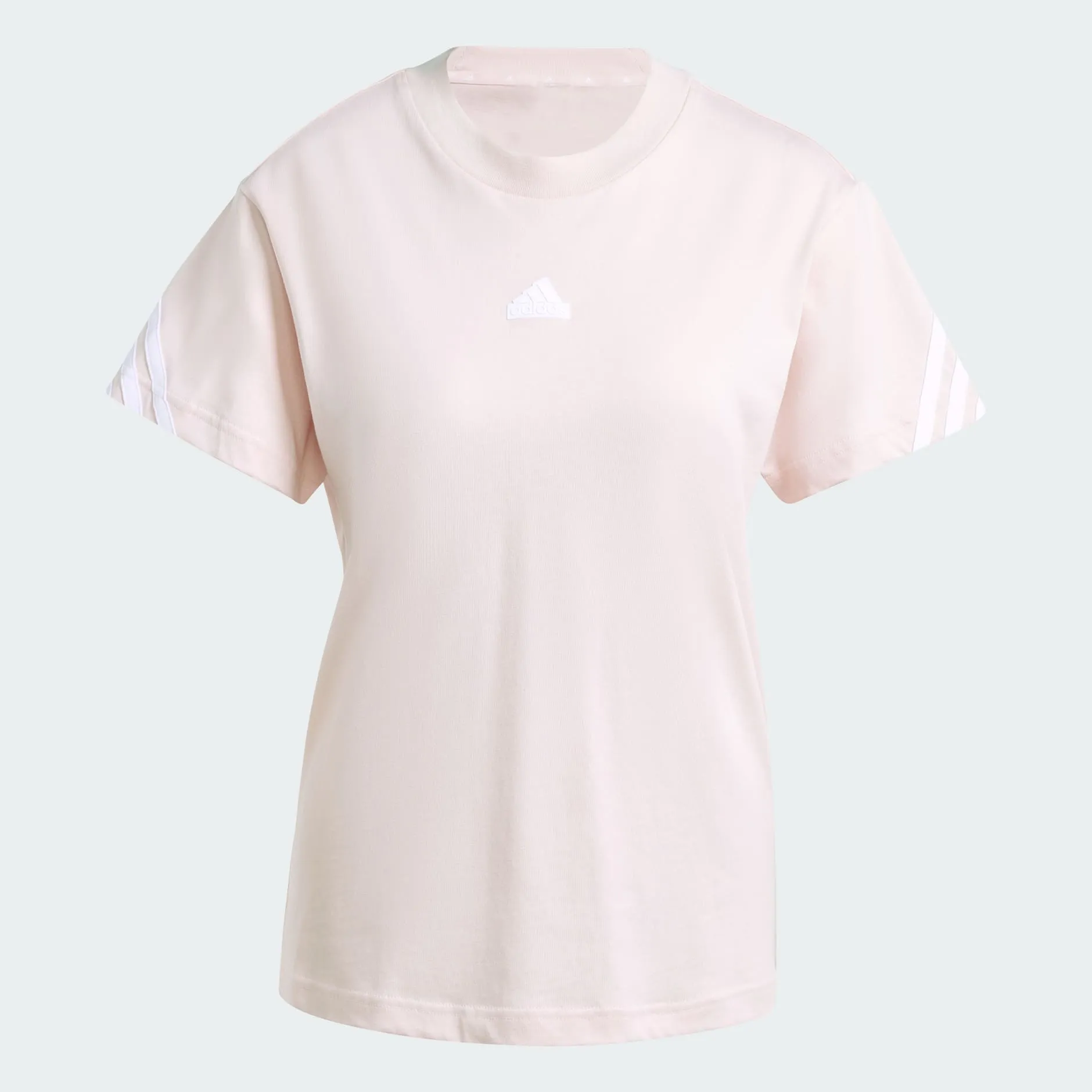 ADIDAS WOMEN'S FUTURE ICONS 3-STRIPES PINK TEE