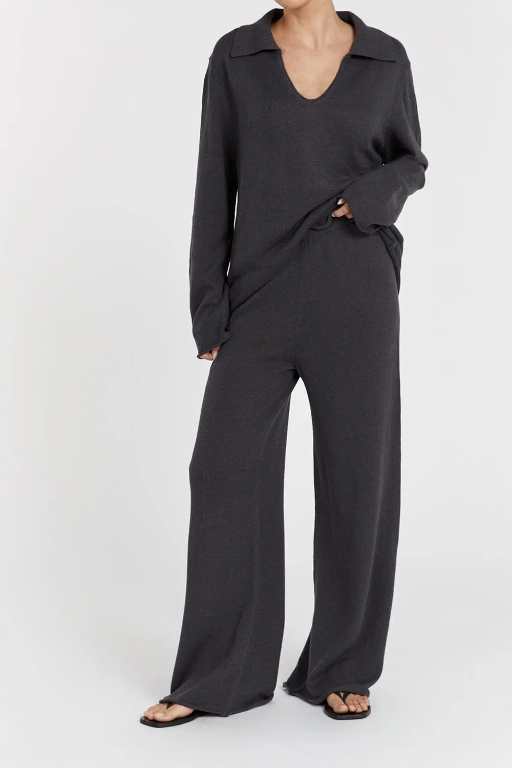 ALDER SLATE KNIT PANT