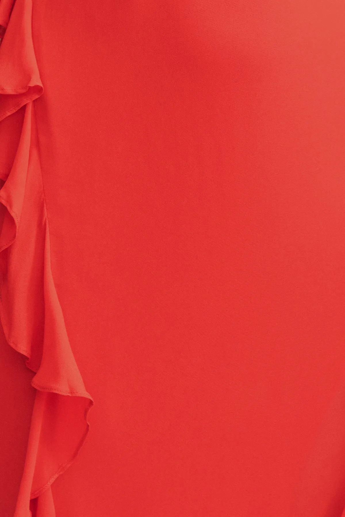 AMINA RUFFLE COWL MAXI DRESS - CHILLI