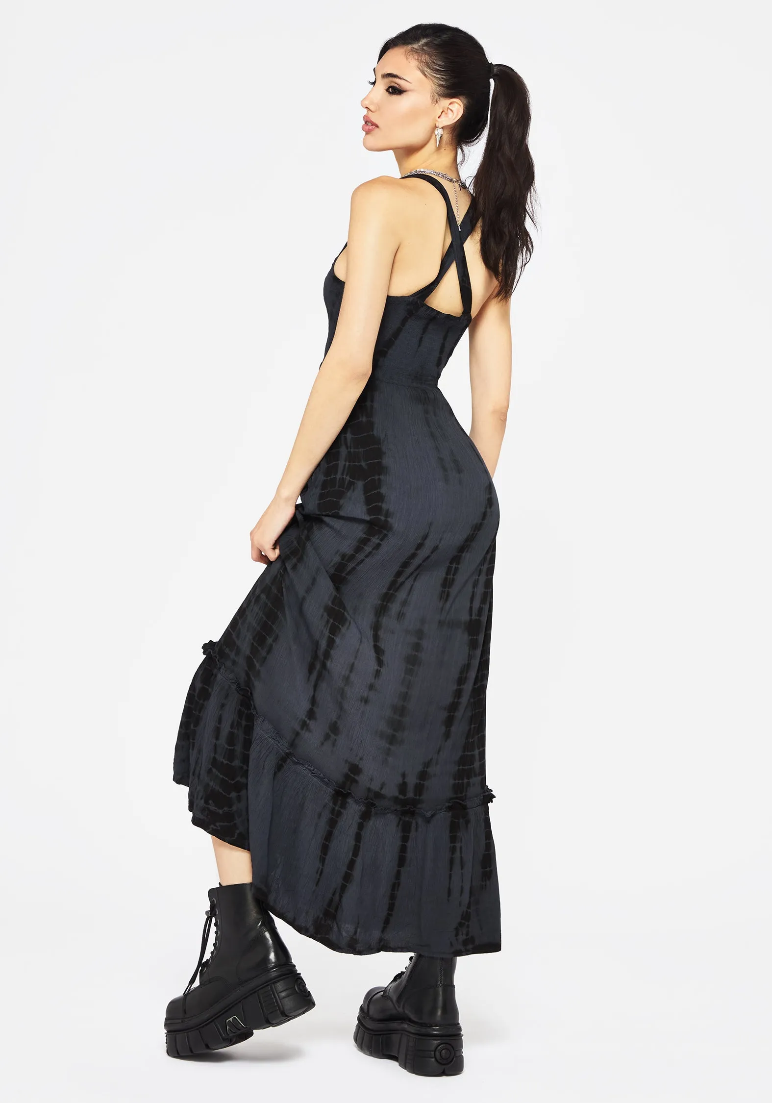Aria Tie Dye Midaxi Dress