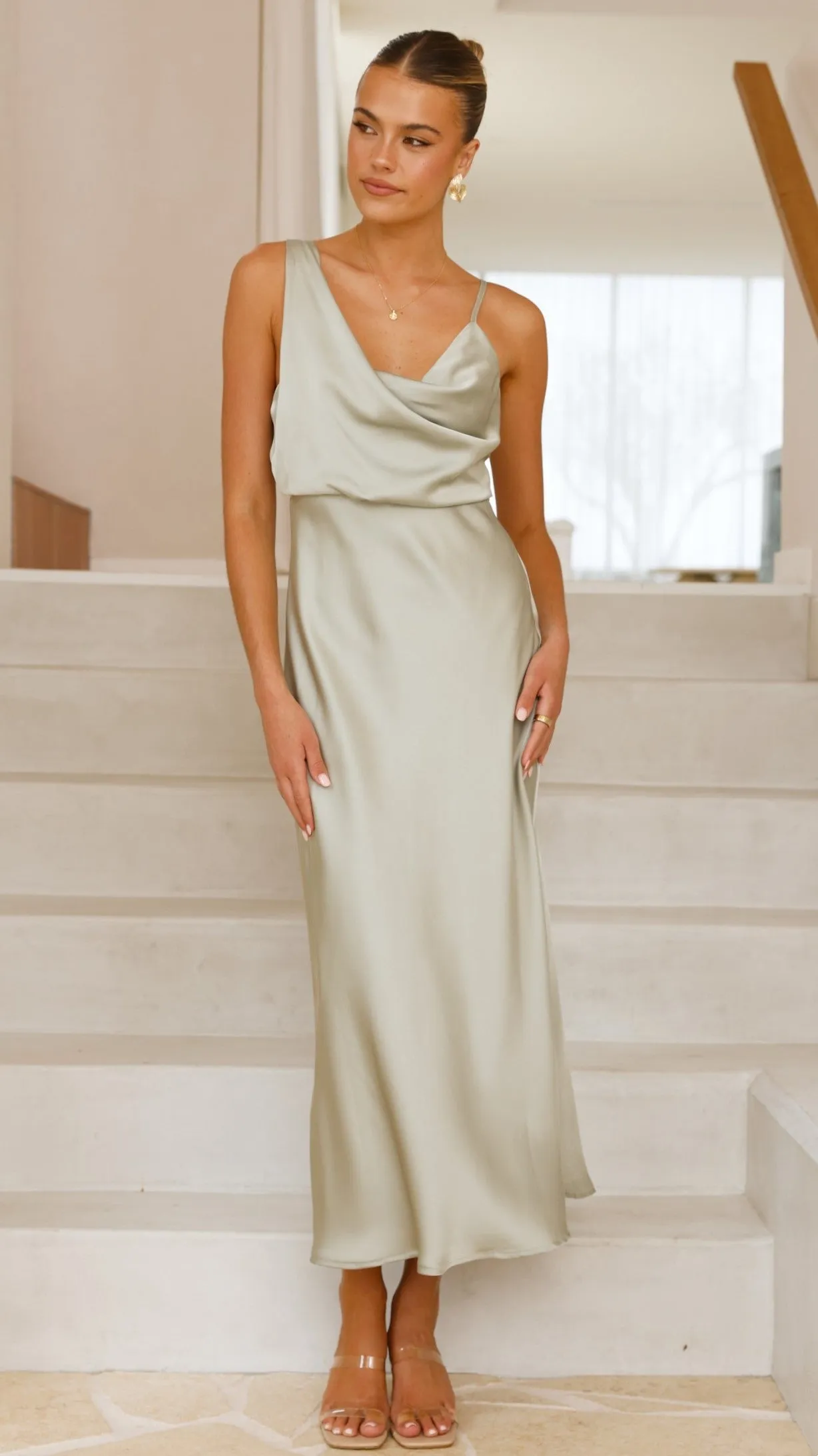 Audrey Maxi Dress - Olive