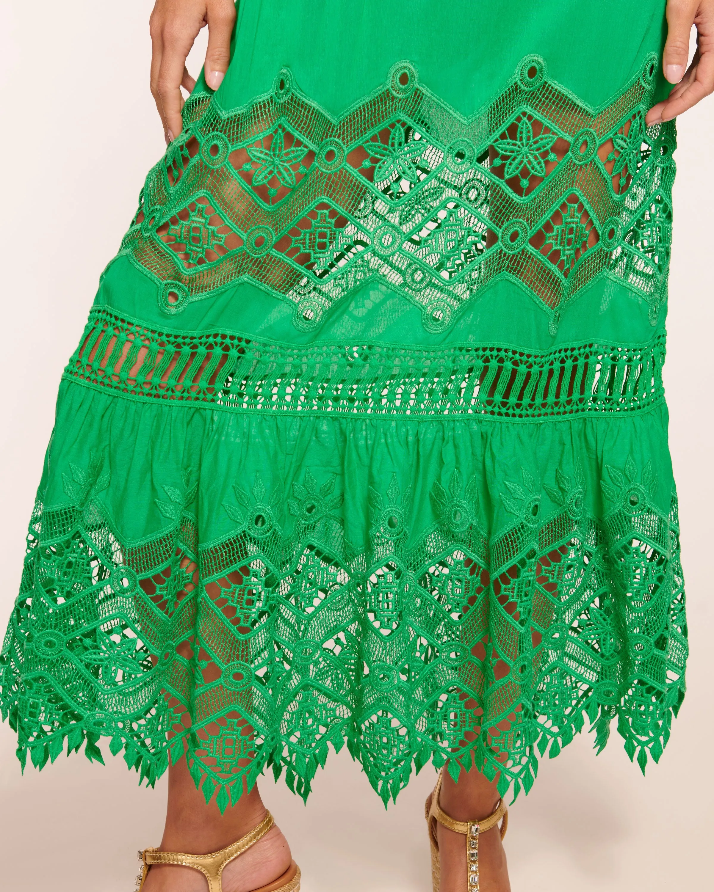 Aviana Lace Coverup Maxi Dress