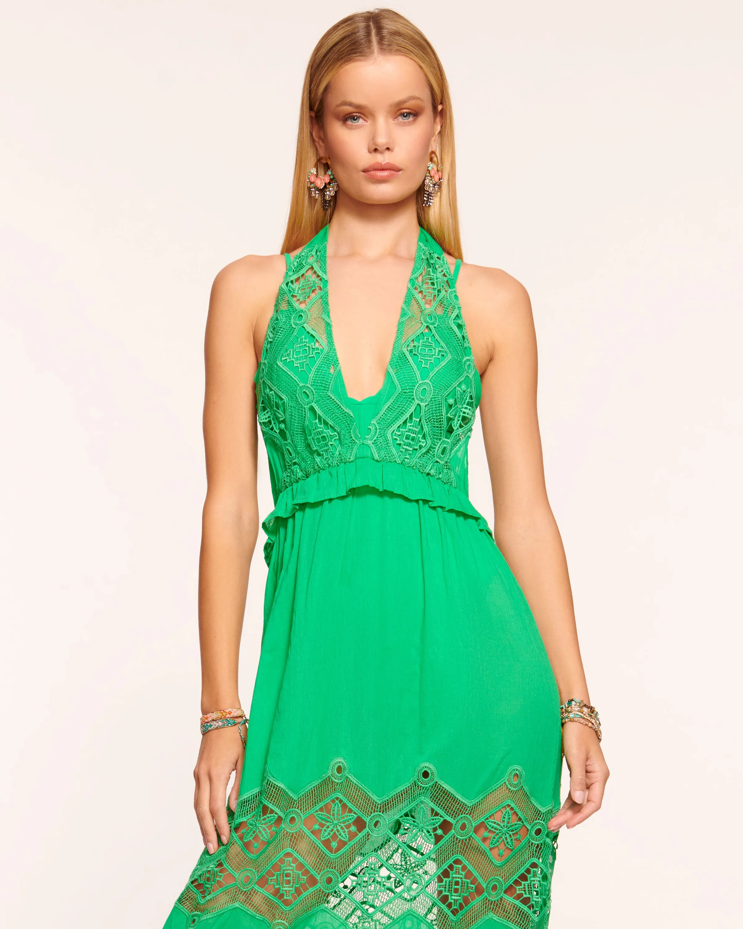 Aviana Lace Coverup Maxi Dress