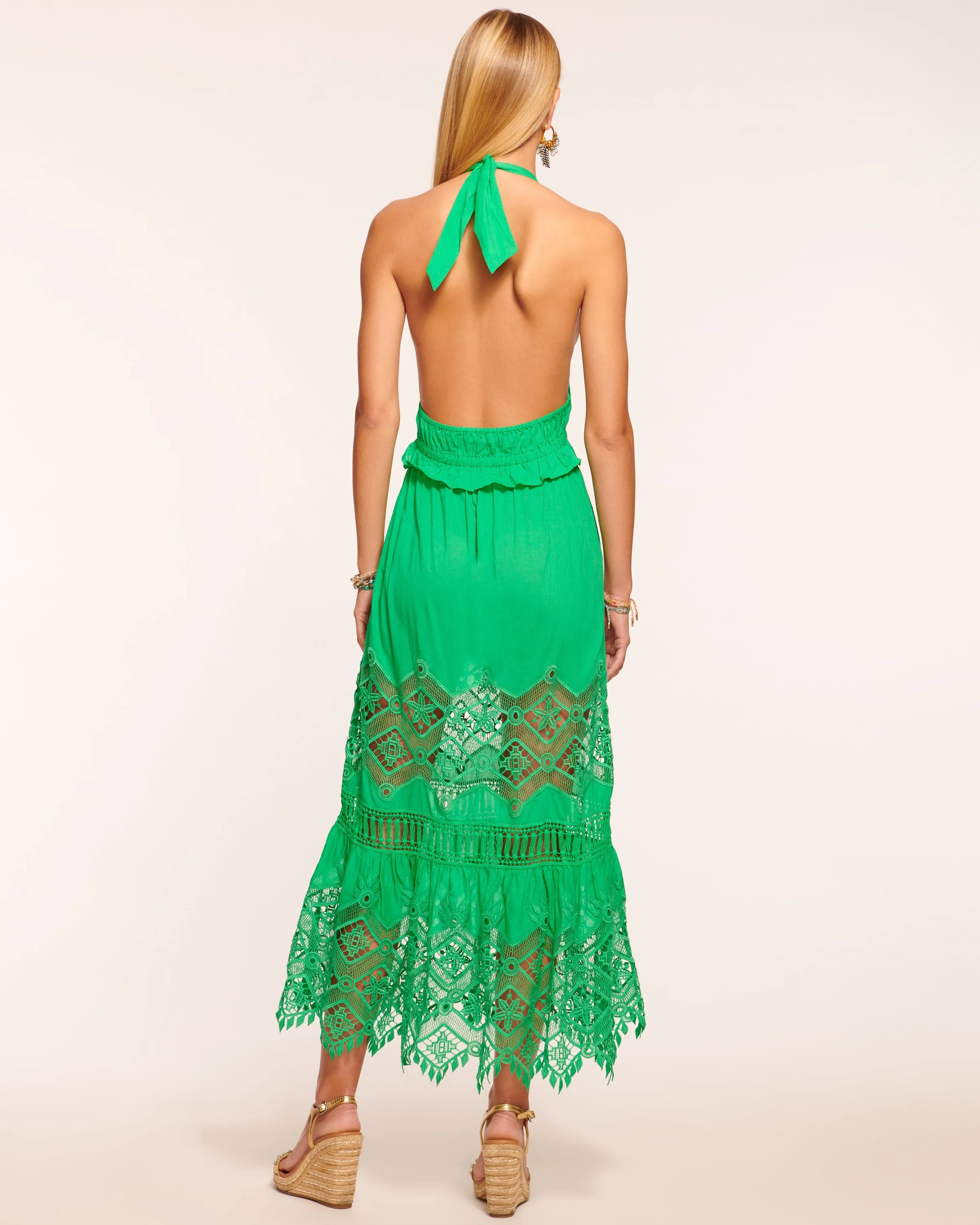 Aviana Lace Coverup Maxi Dress