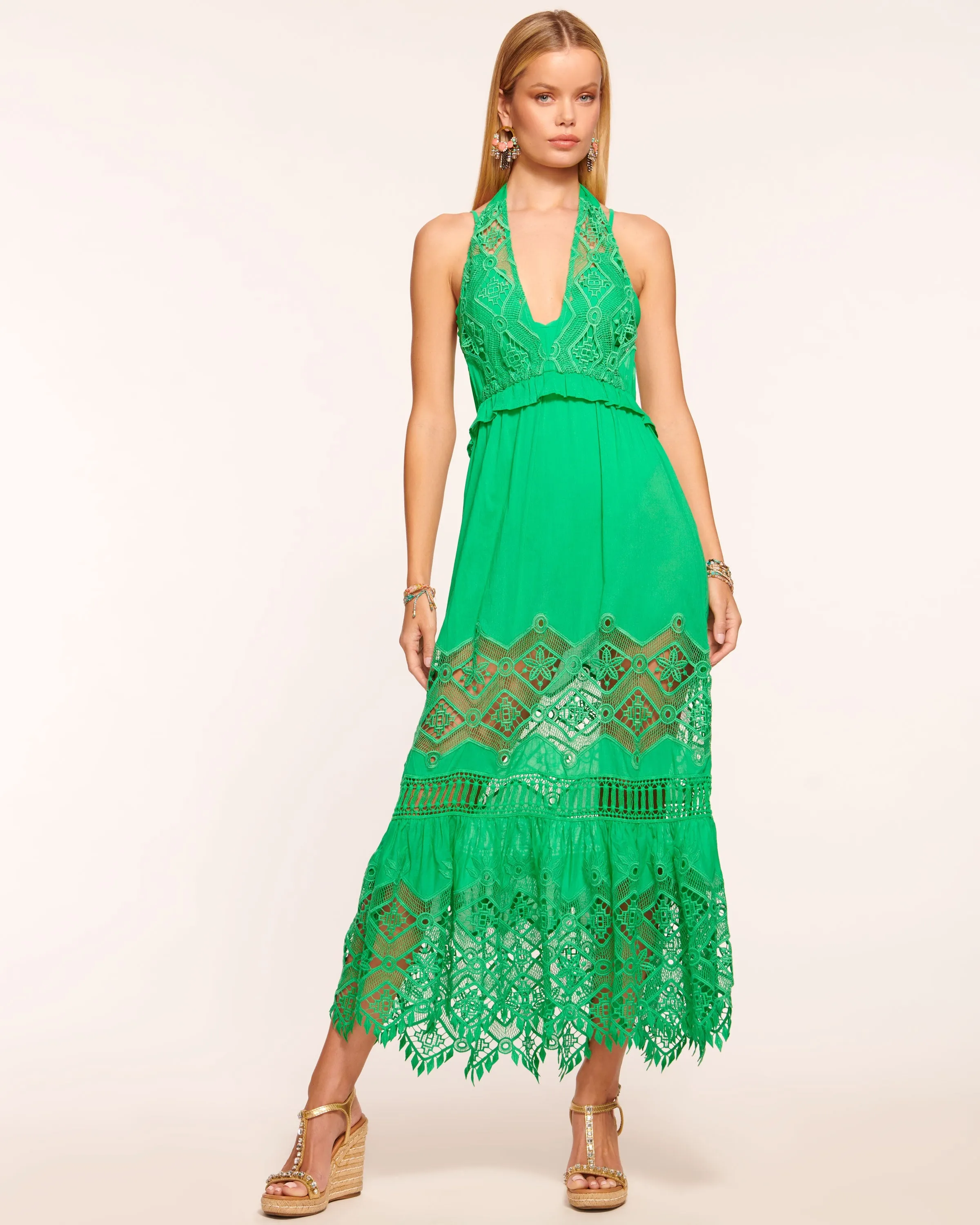 Aviana Lace Coverup Maxi Dress