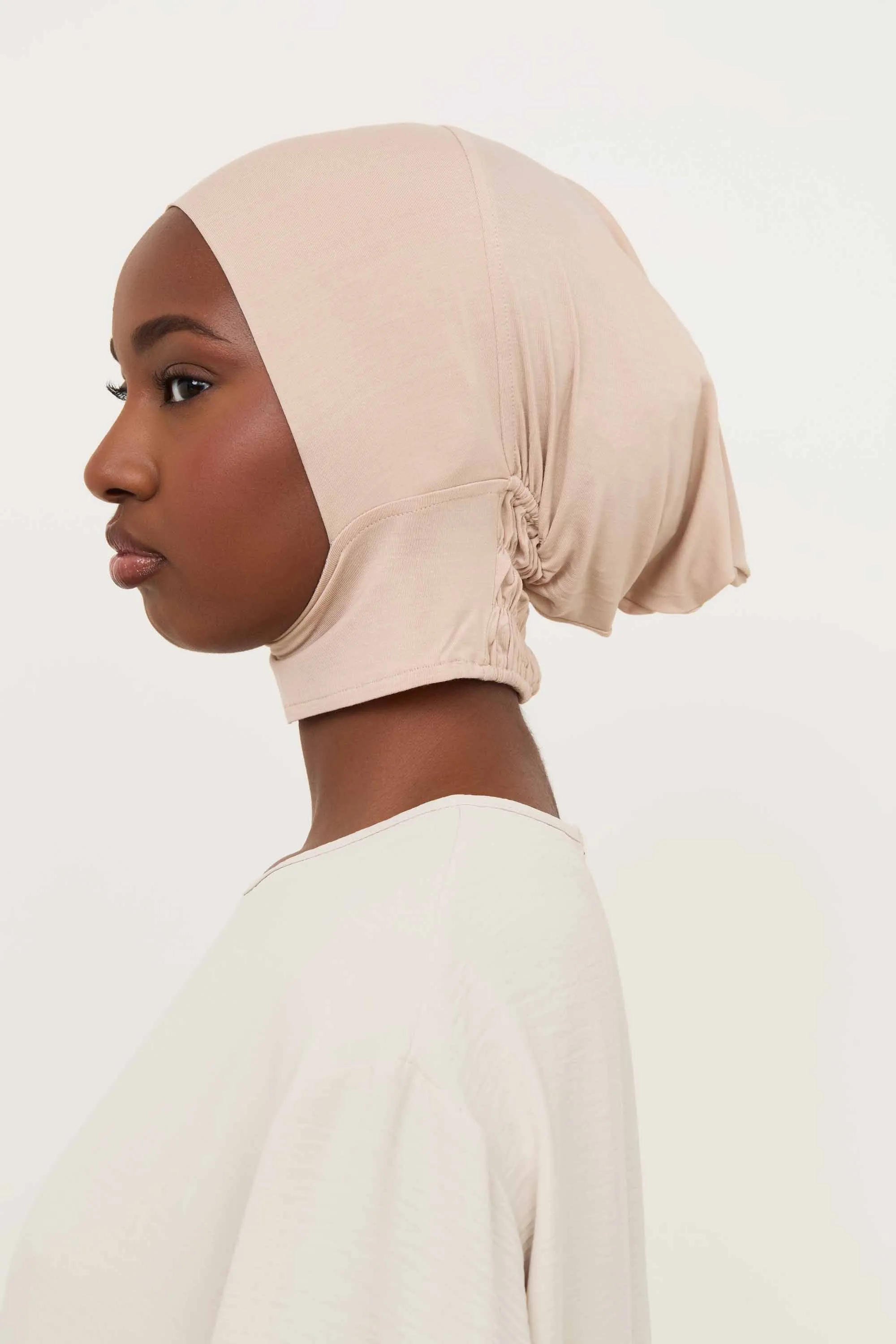 Bamboo Jersey Mini Full Coverage Undercap - Light Sand