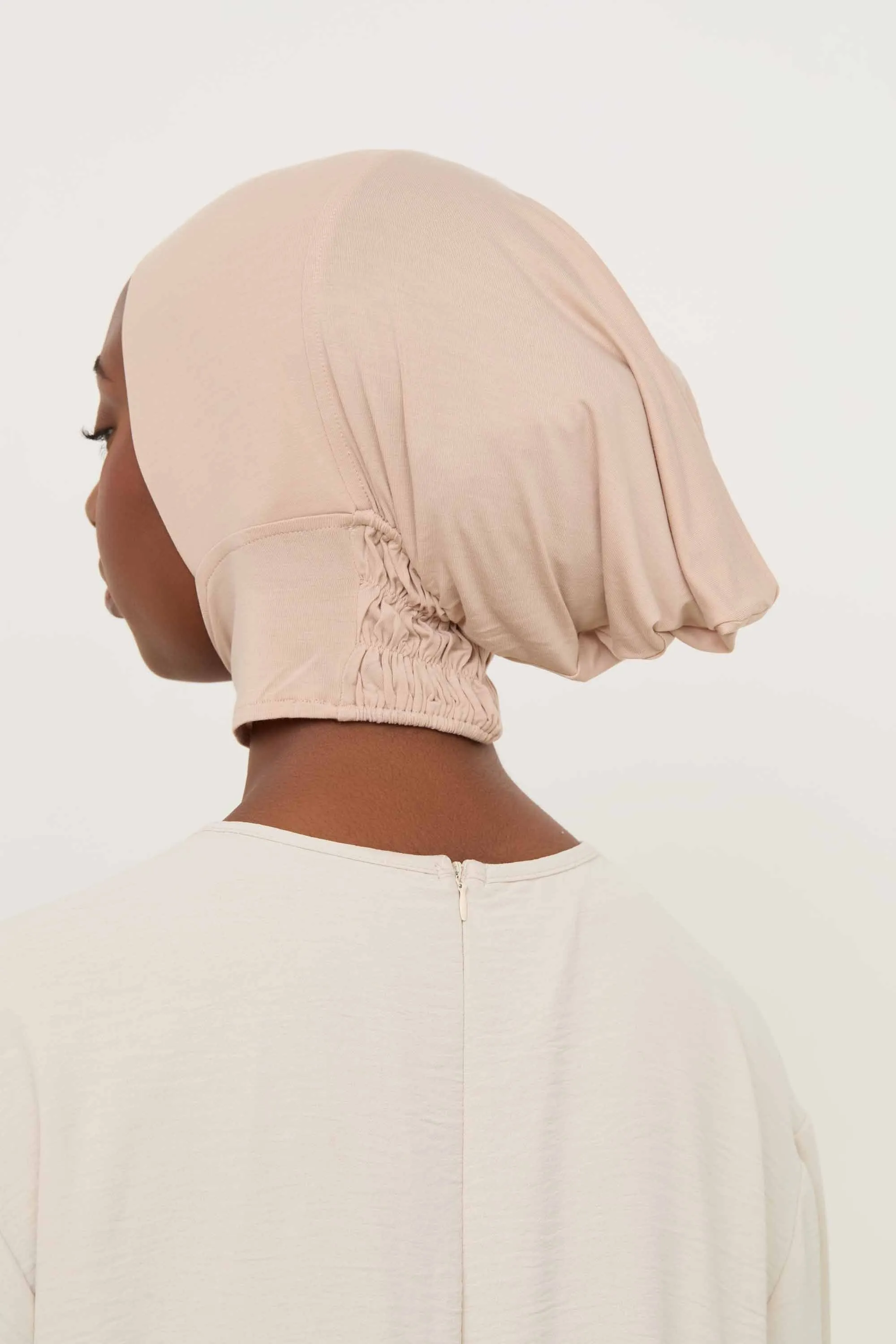 Bamboo Jersey Mini Full Coverage Undercap - Light Sand