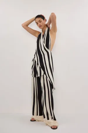 BEAU BLACK STRIPE PANT