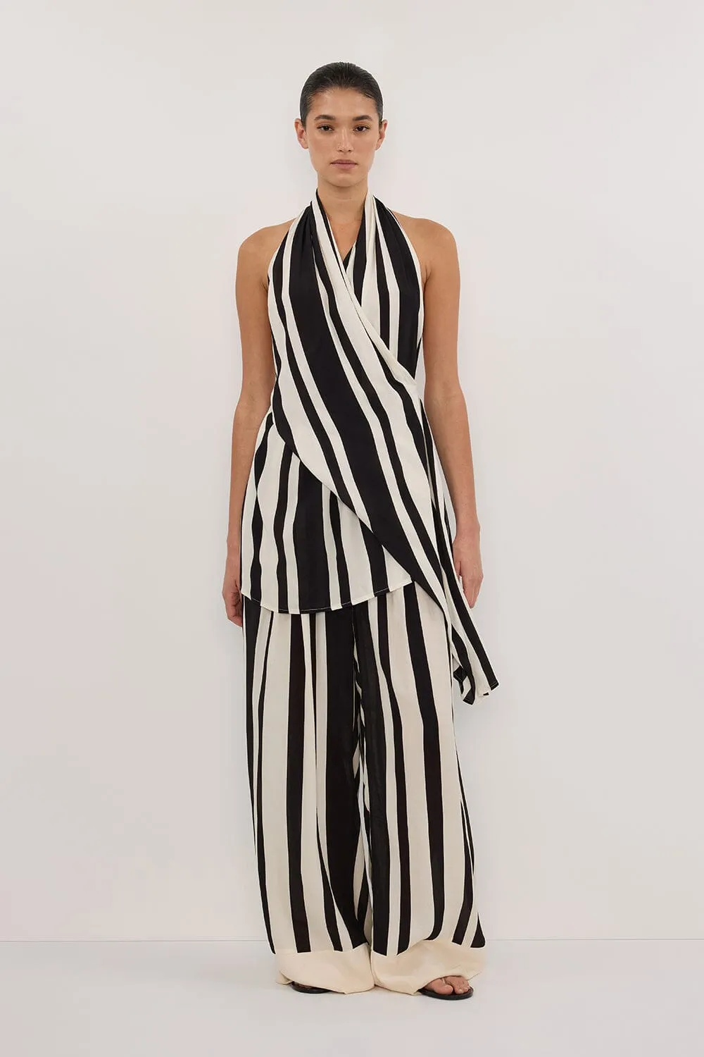 BEAU BLACK STRIPE PANT