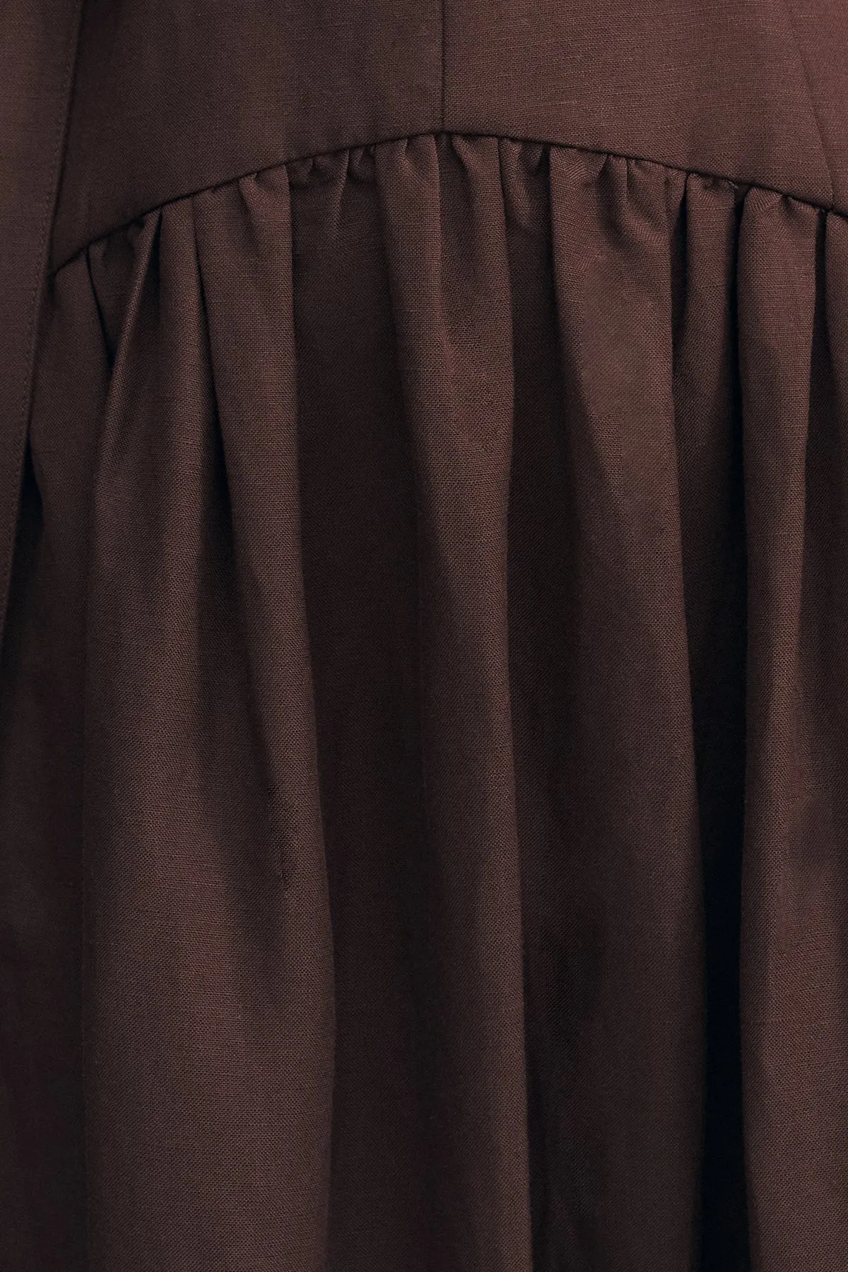 BIRDIE PANELLED MAXI DRESS - GANACHE
