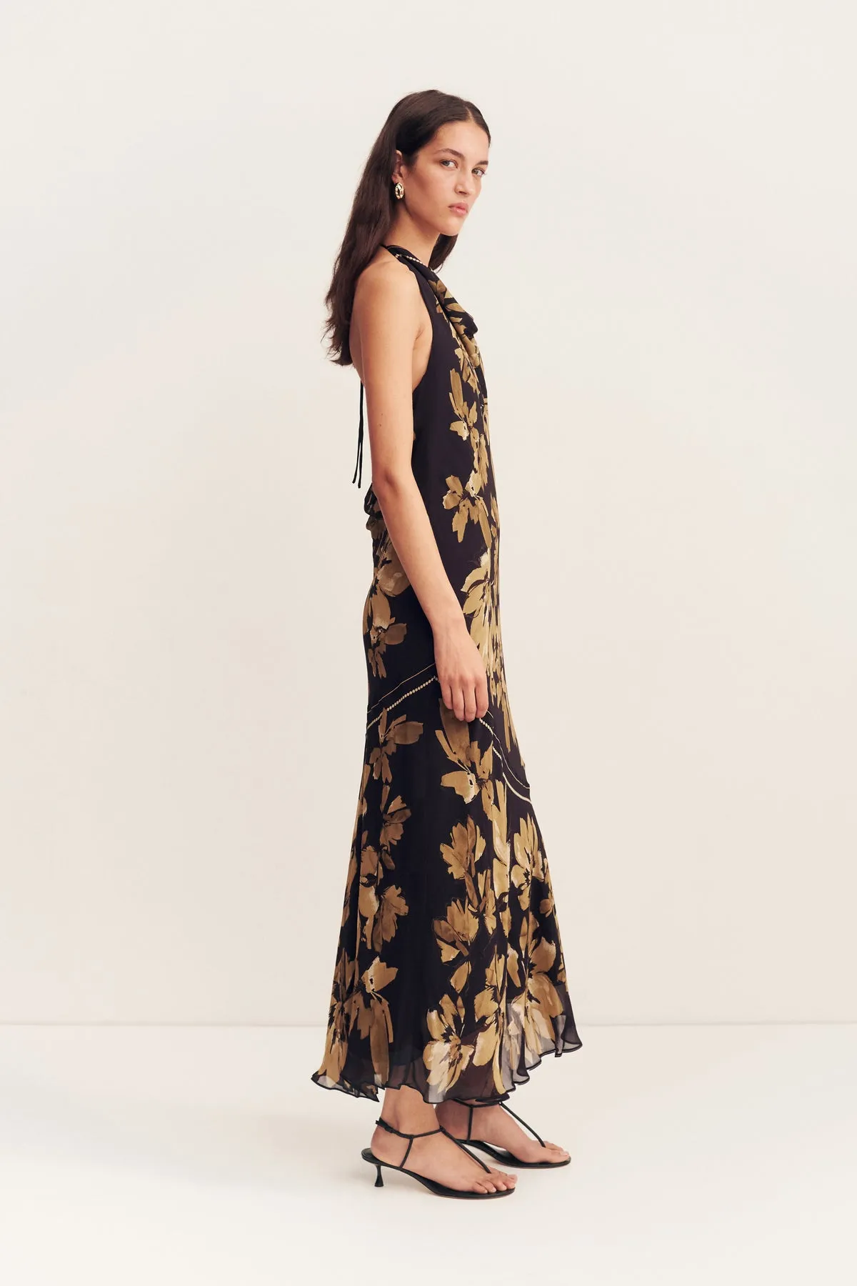 BLEEKER TIE MAXI DRESS