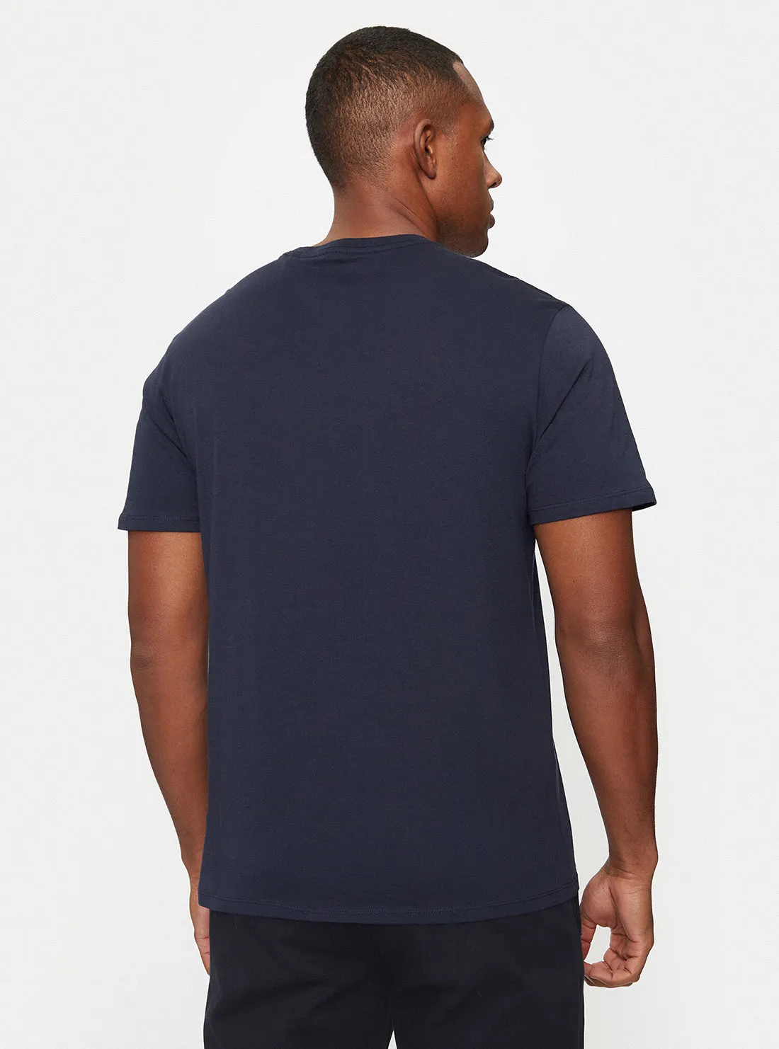 Blue Metallic Logo T-Shirt