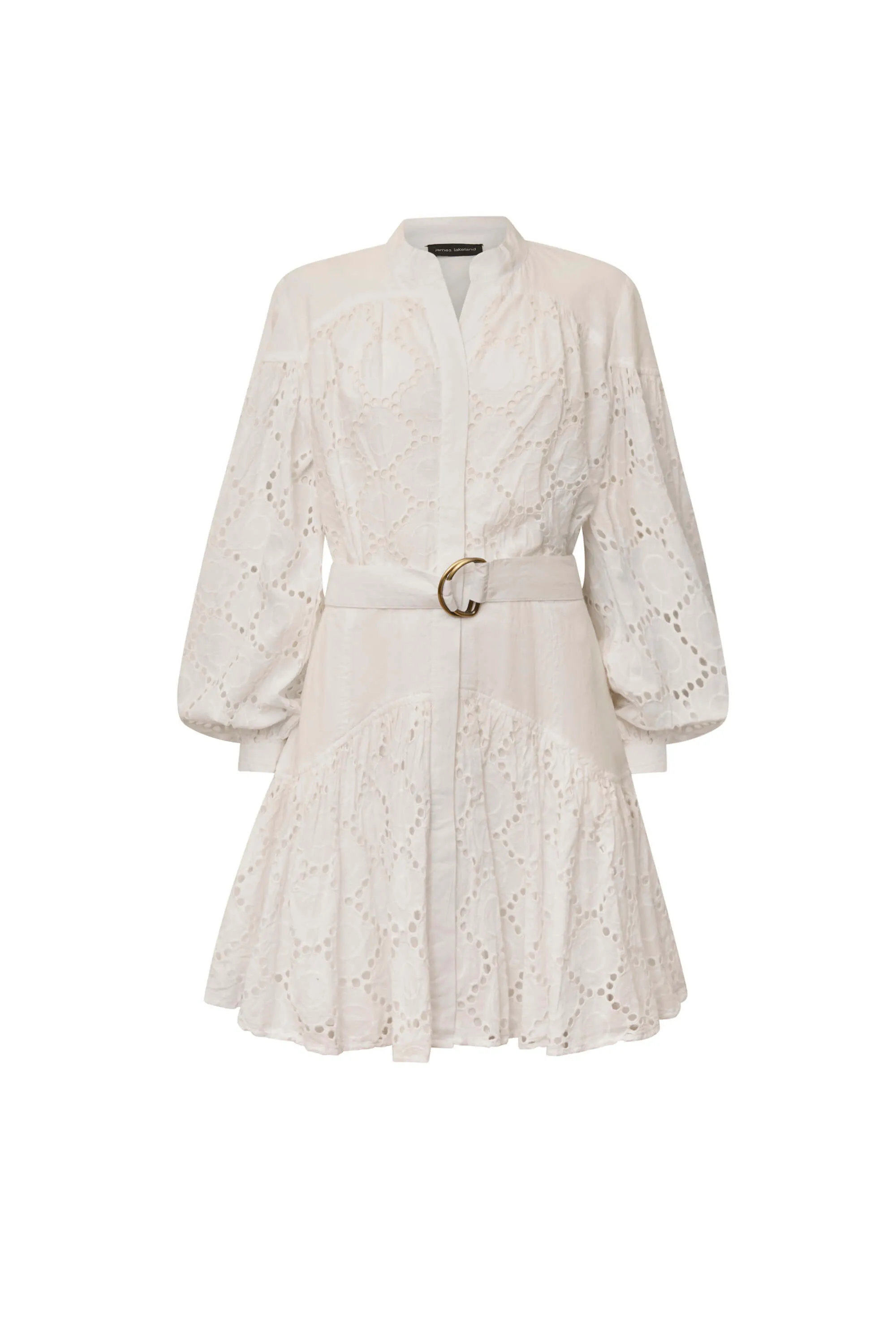 Broderie Dress White