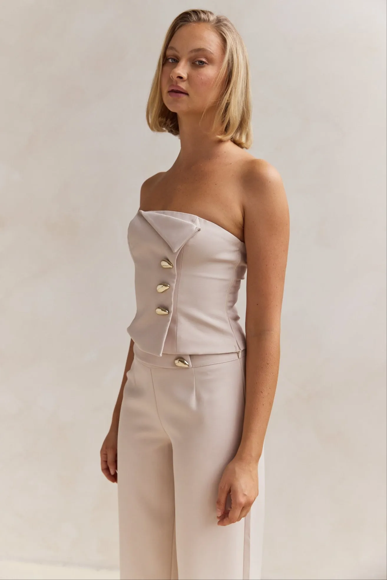 Camellia Top (Beige)