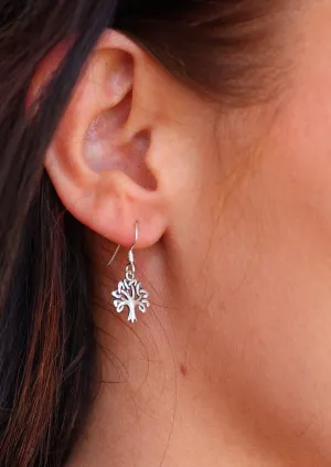 Celtic Tree Silver Earrings