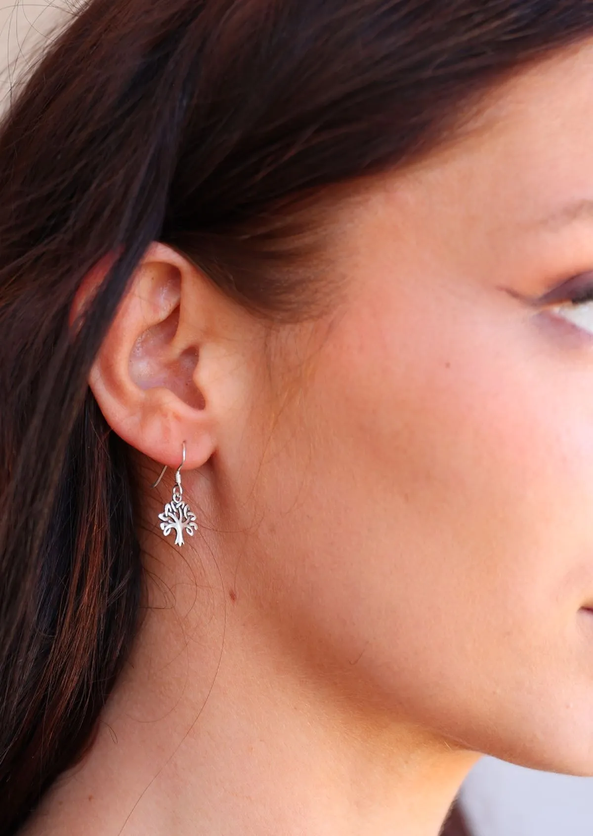 Celtic Tree Silver Earrings
