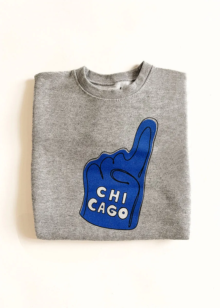 Chicago Foam Finger Toddler Sweatshirt