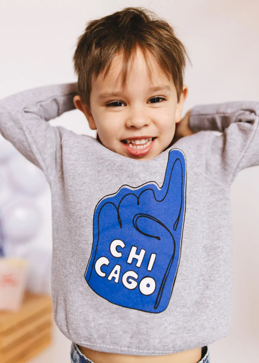 Chicago Foam Finger Toddler Sweatshirt