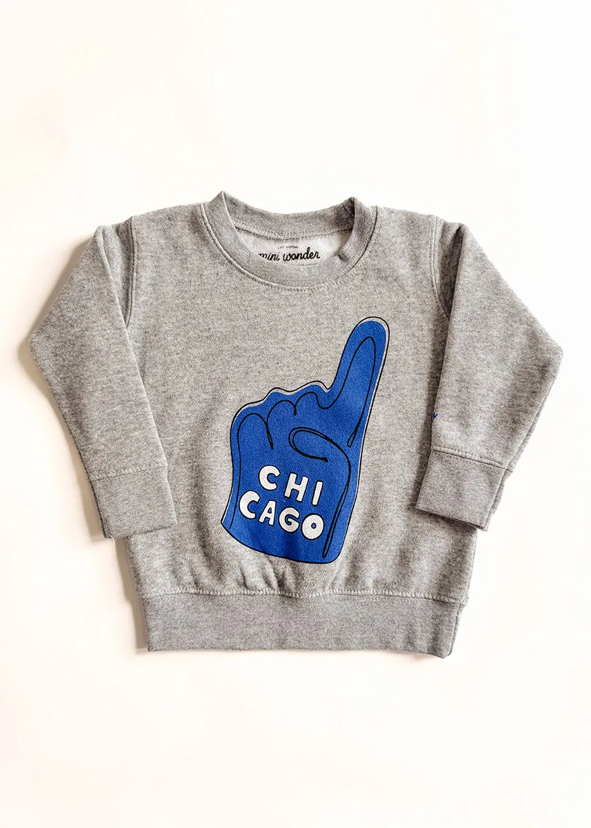 Chicago Foam Finger Toddler Sweatshirt