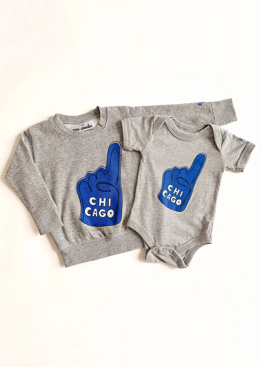 Chicago Foam Finger Toddler Sweatshirt