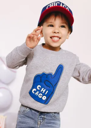 Chicago Foam Finger Toddler Sweatshirt