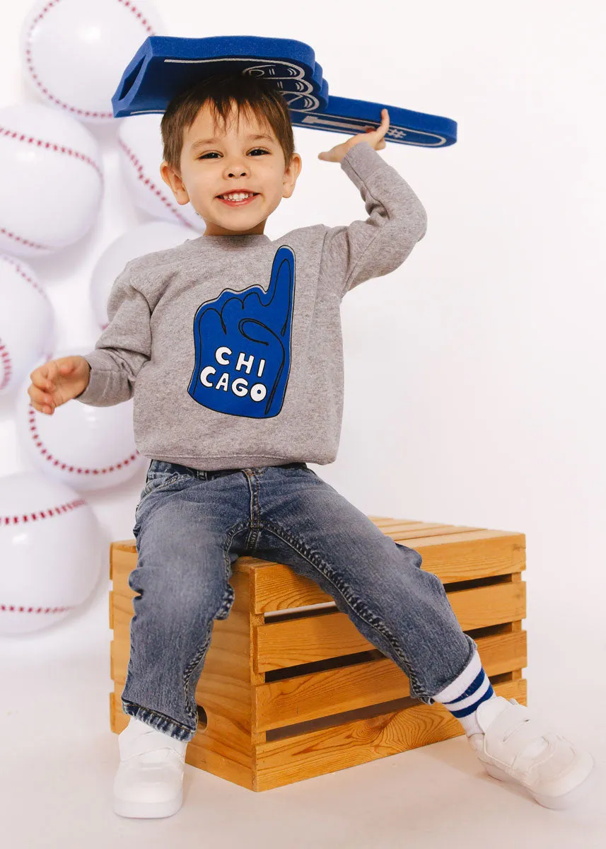Chicago Foam Finger Toddler Sweatshirt