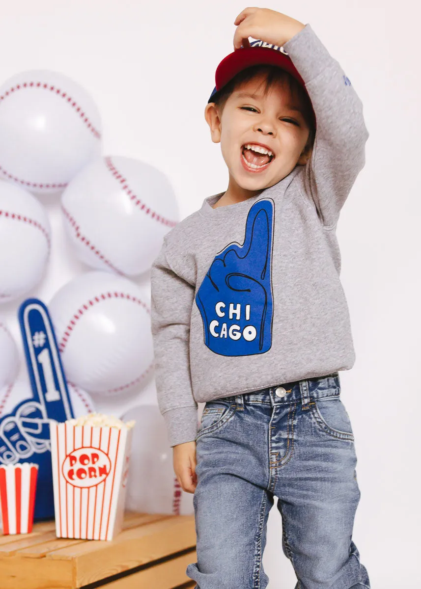 Chicago Foam Finger Toddler Sweatshirt