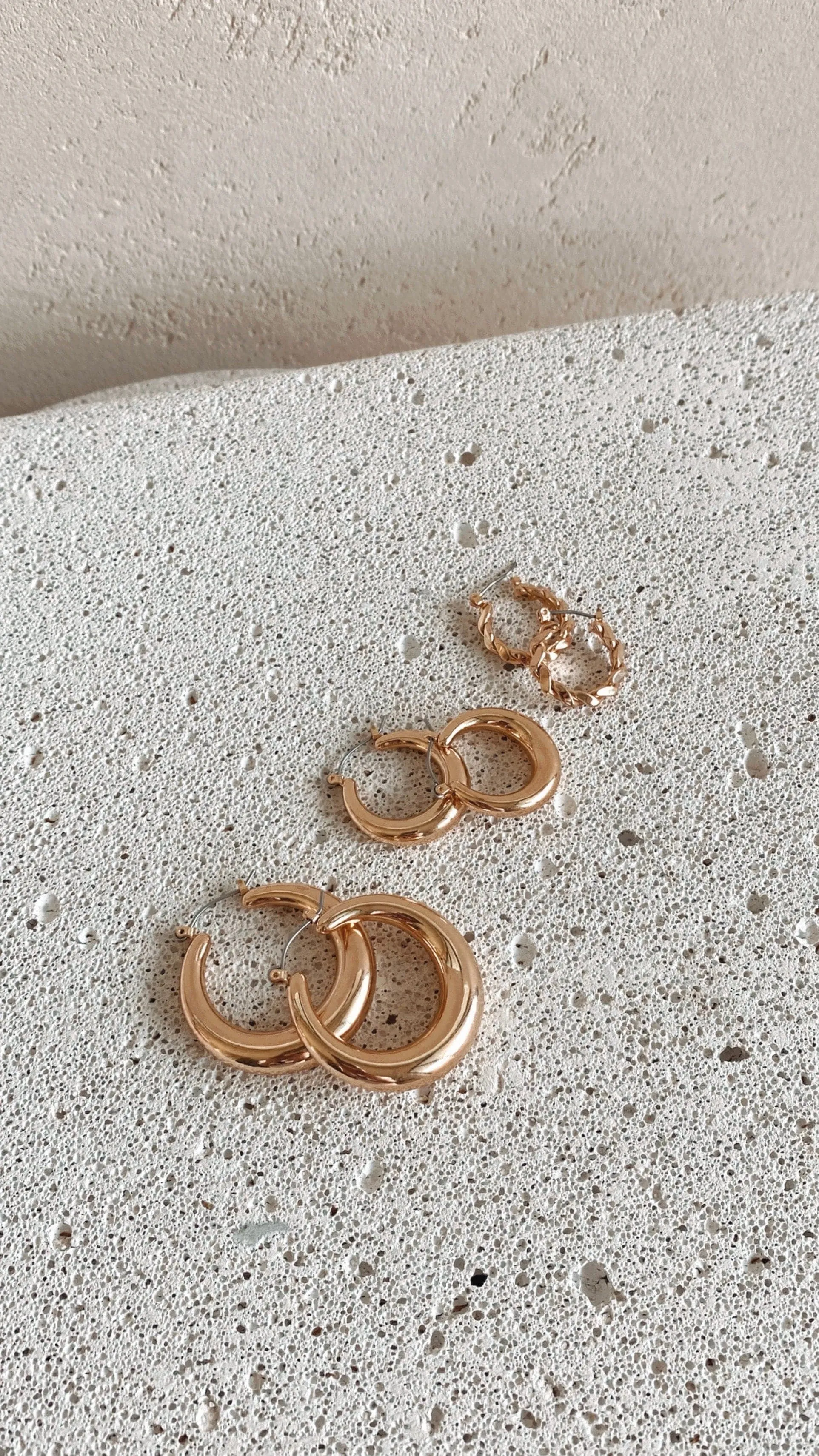 Classic Hoop Set - Gold