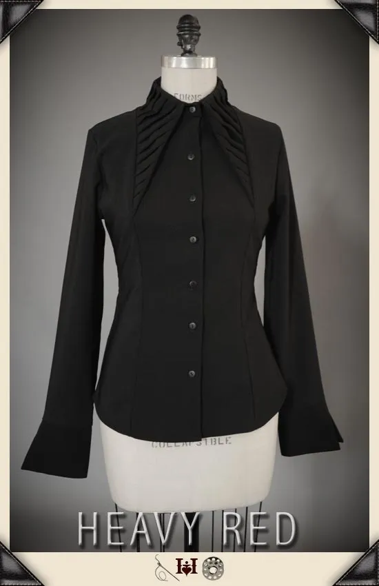 Consort Of Shadows Pleated Dress Shirt
