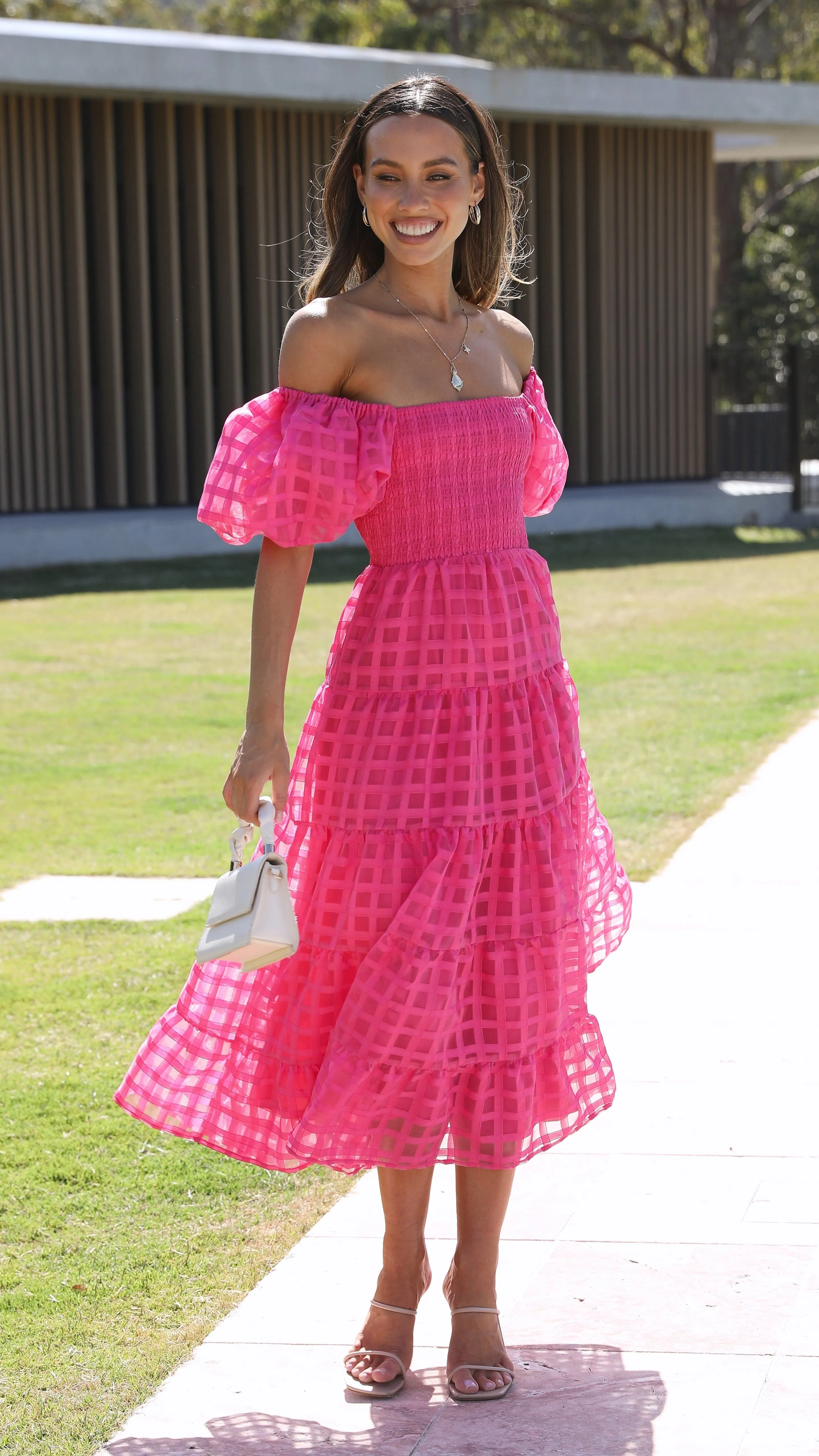 Deemi Maxi Dress - Hot Pink