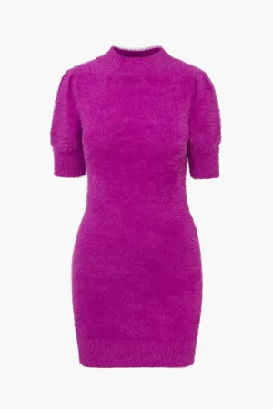 Delia Fuzzy Knit Mini