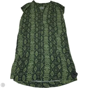 Dress Casual Short By Anthropologie In Black & Green, Size: Xs