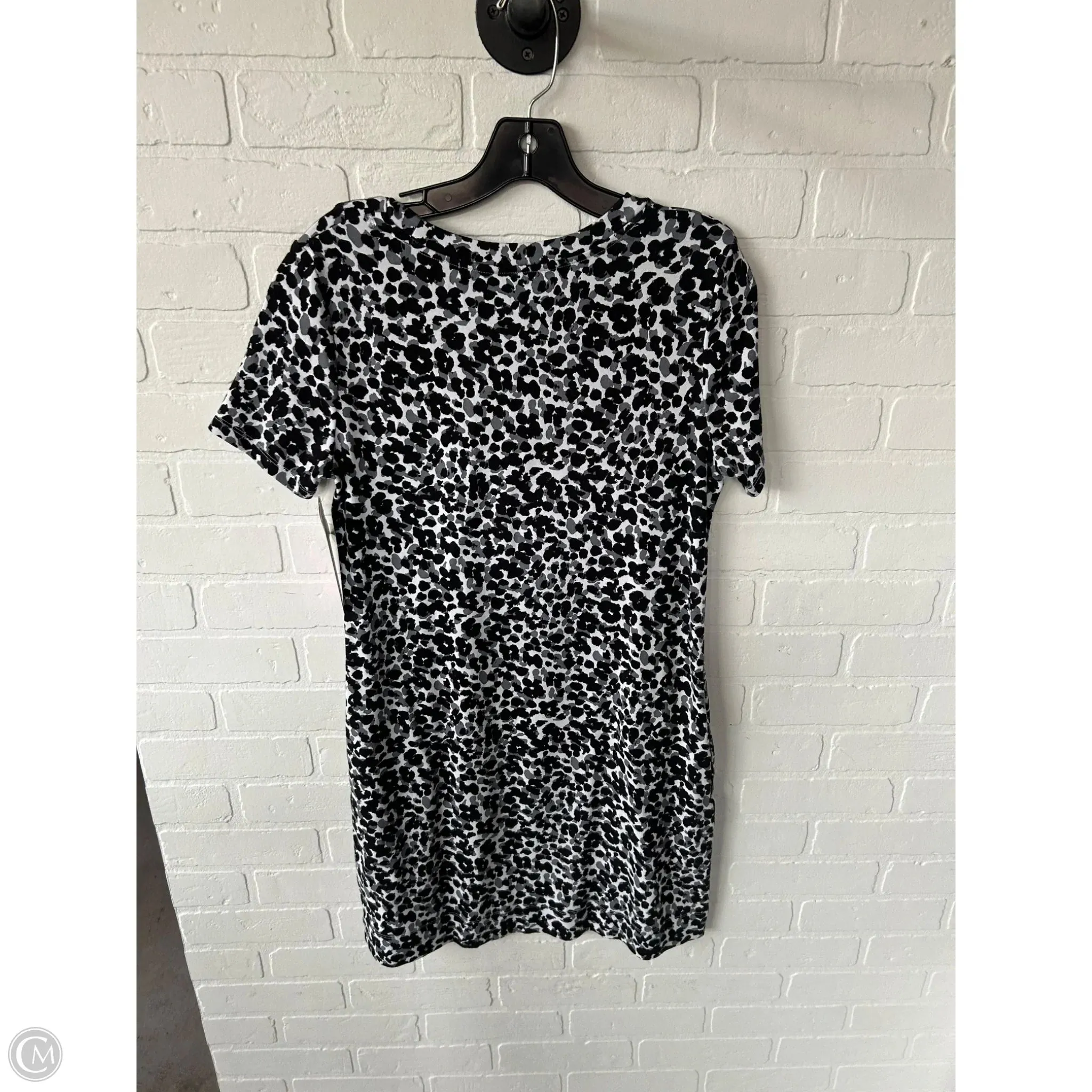 Dress Casual Short By Ellen Tracy In Black & Grey, Size: S
