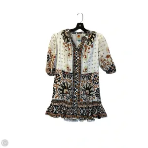 Dress Casual Short By Farm Rio In Tan & White, Size: S