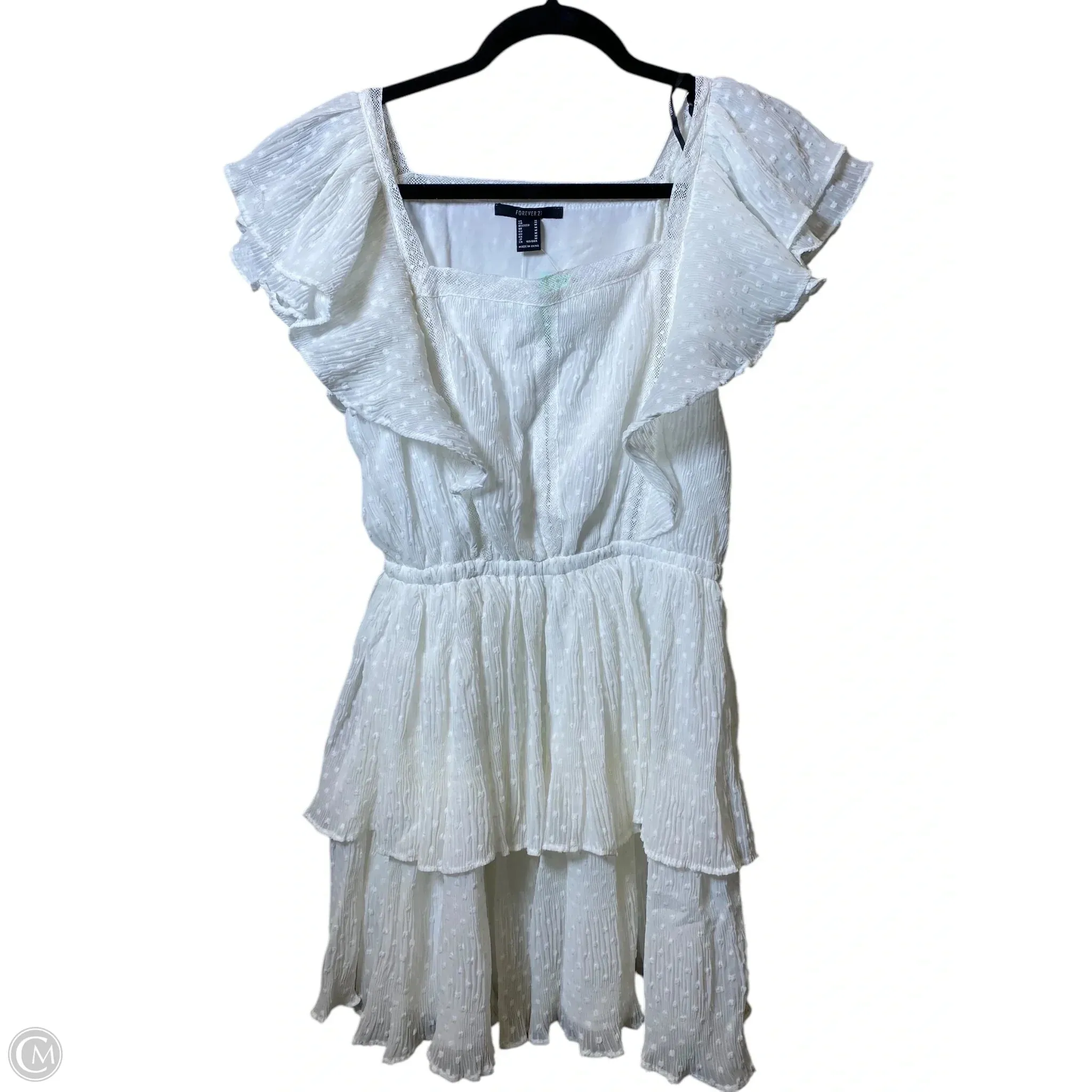 Dress Casual Short By Forever 21 In White, Size: M