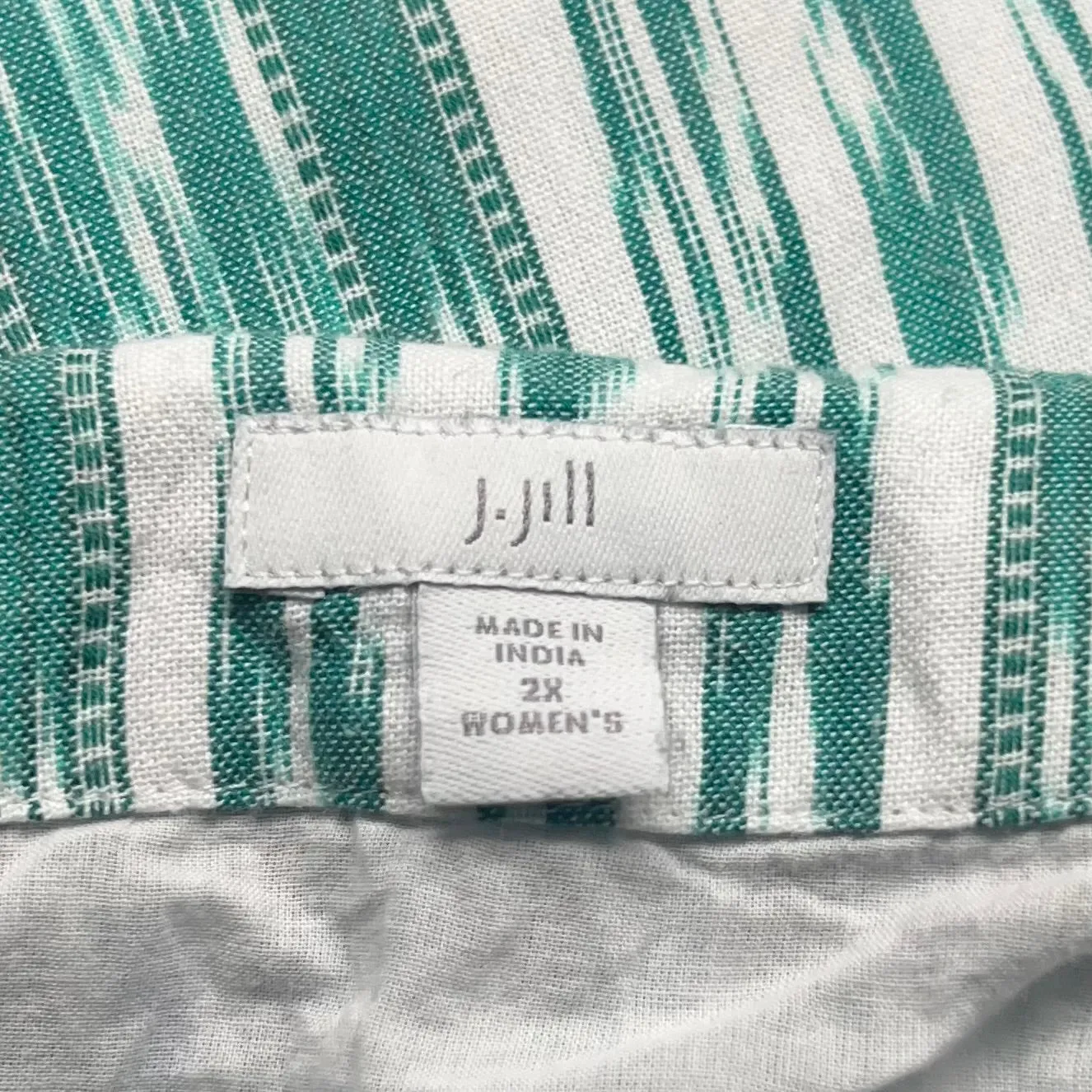 Dress Casual Short By J. Jill In Green, Size: 2x