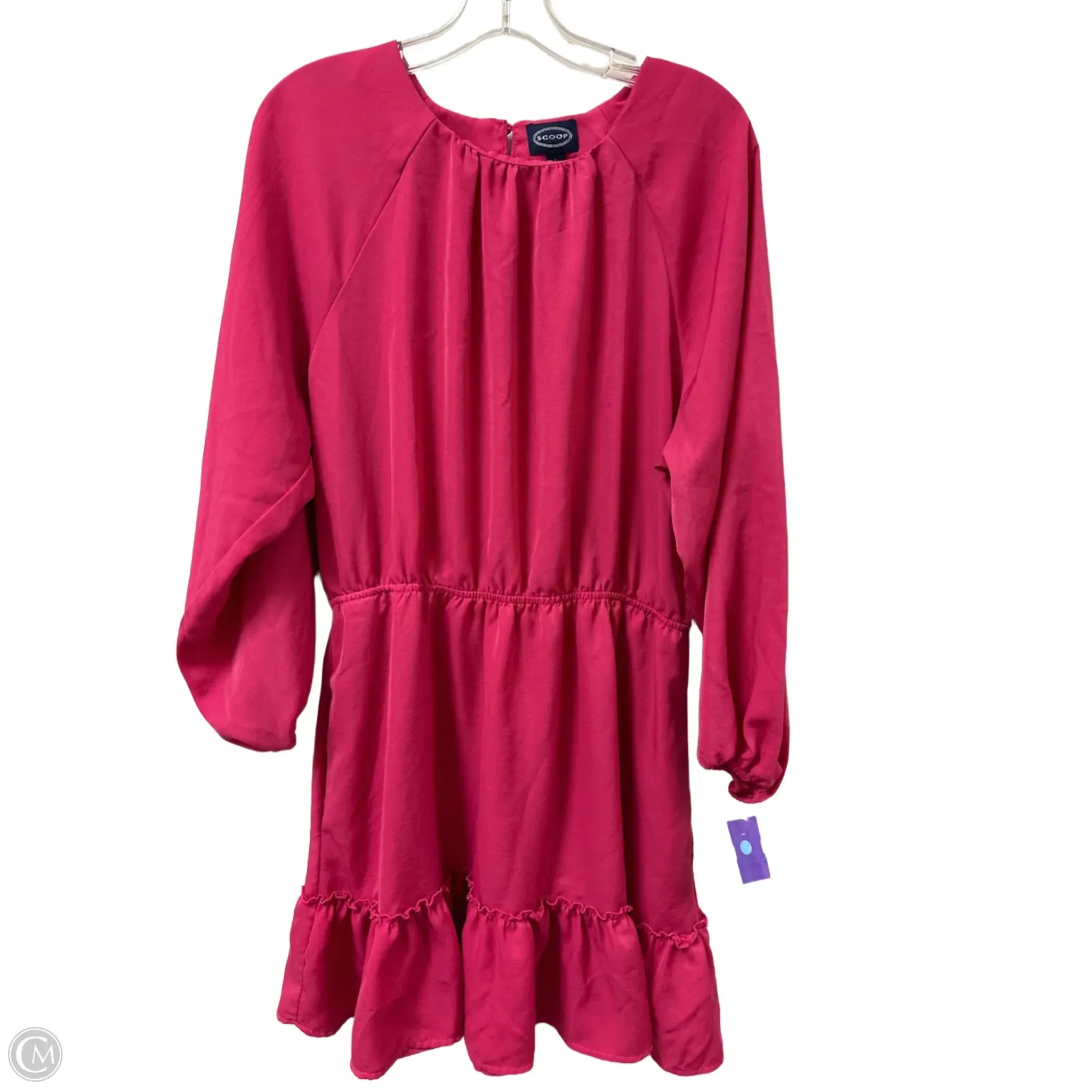 Dress Casual Short By Scoop In Pink, Size: L
