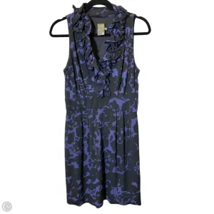 Dress Casual Short By Taylor In Black & Purple, Size: M