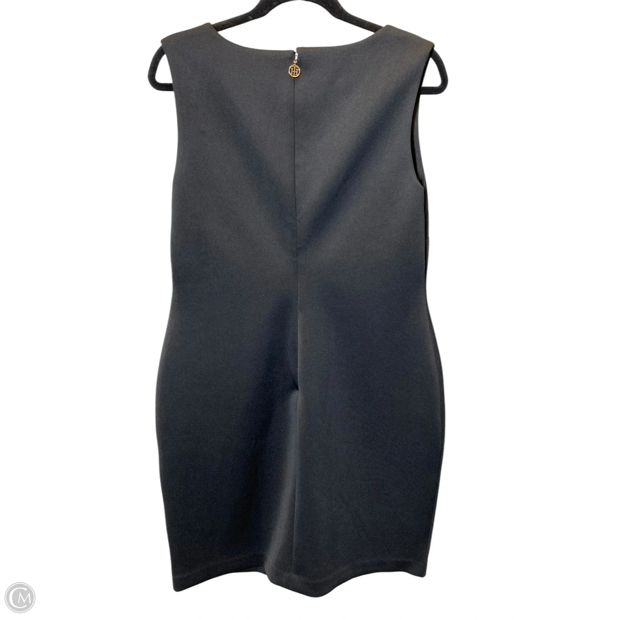 Dress Casual Short By Tommy Hilfiger In Black & Gold, Size: L