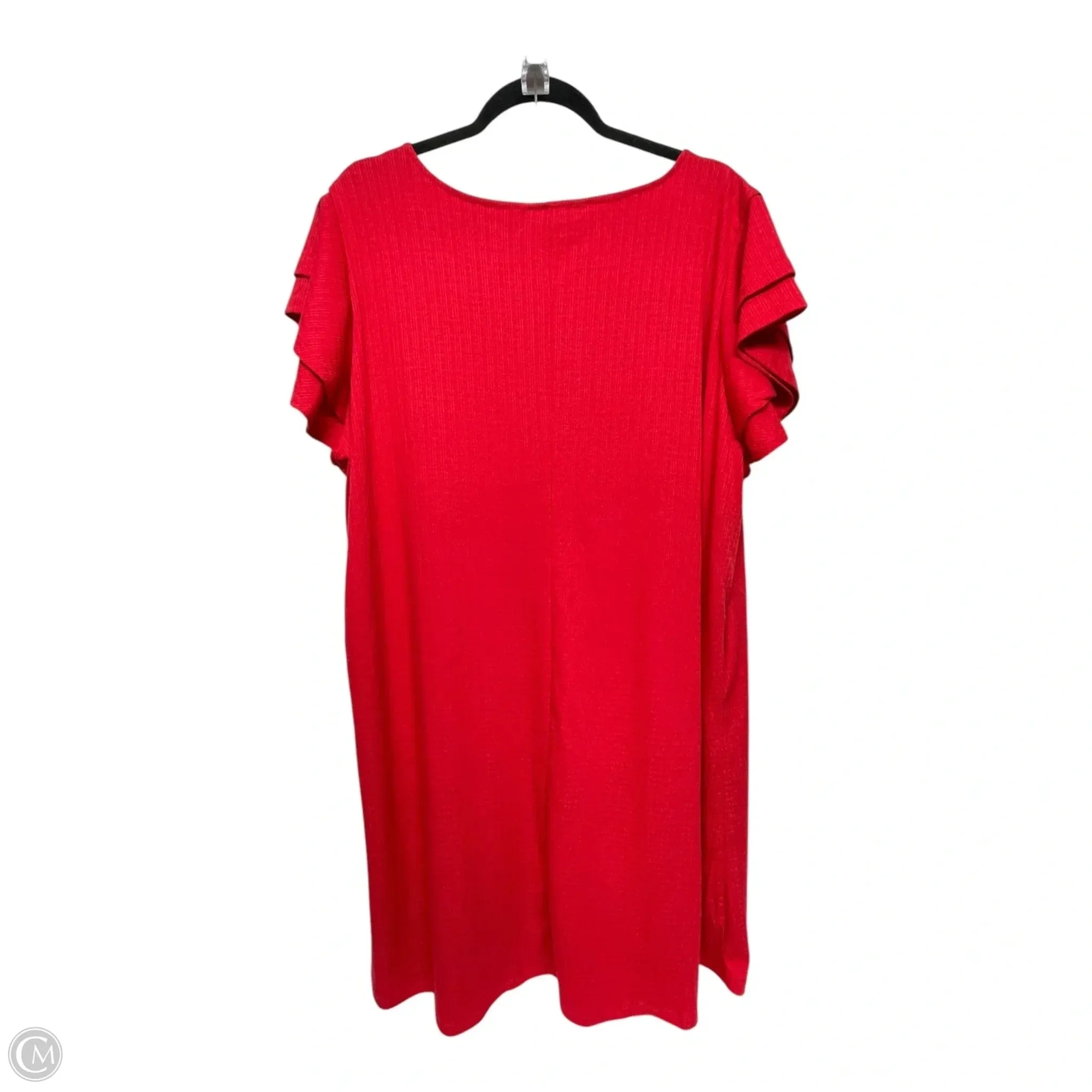 Dress Casual Short By Zenana Outfitters In Red, Size: 3x