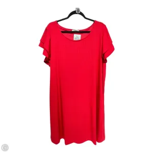 Dress Casual Short By Zenana Outfitters In Red, Size: 3x