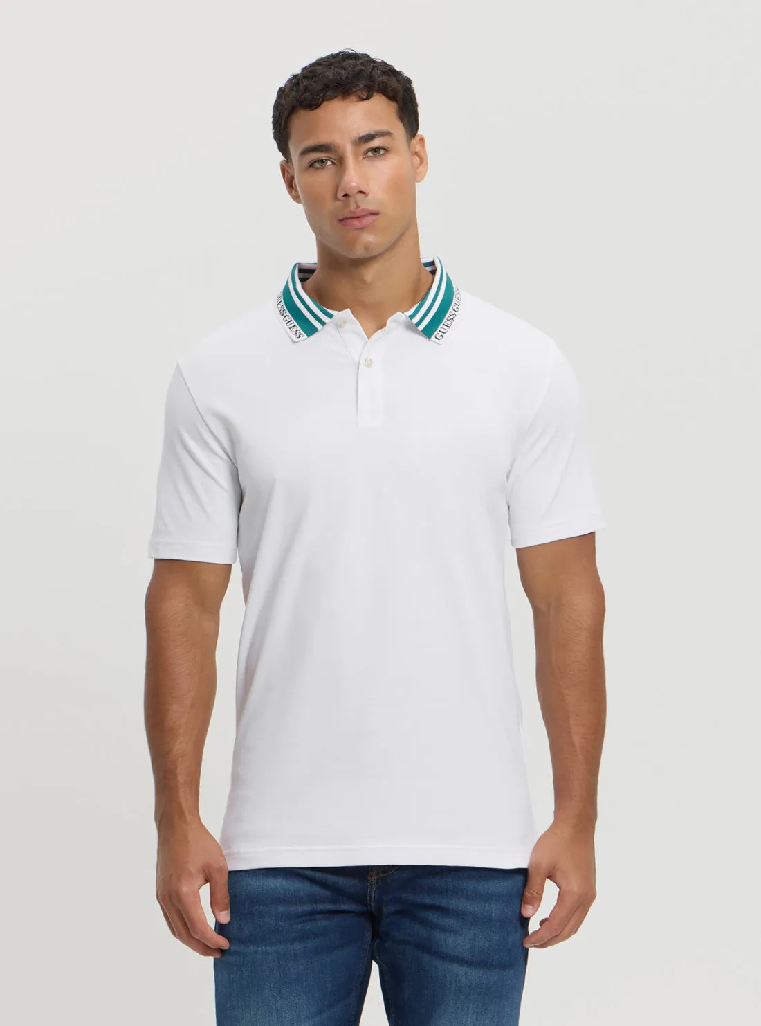 Eco White Lyle Polo T-Shirt