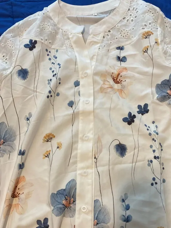 Elegant Short Sleeve Blouse Holiday Weekend