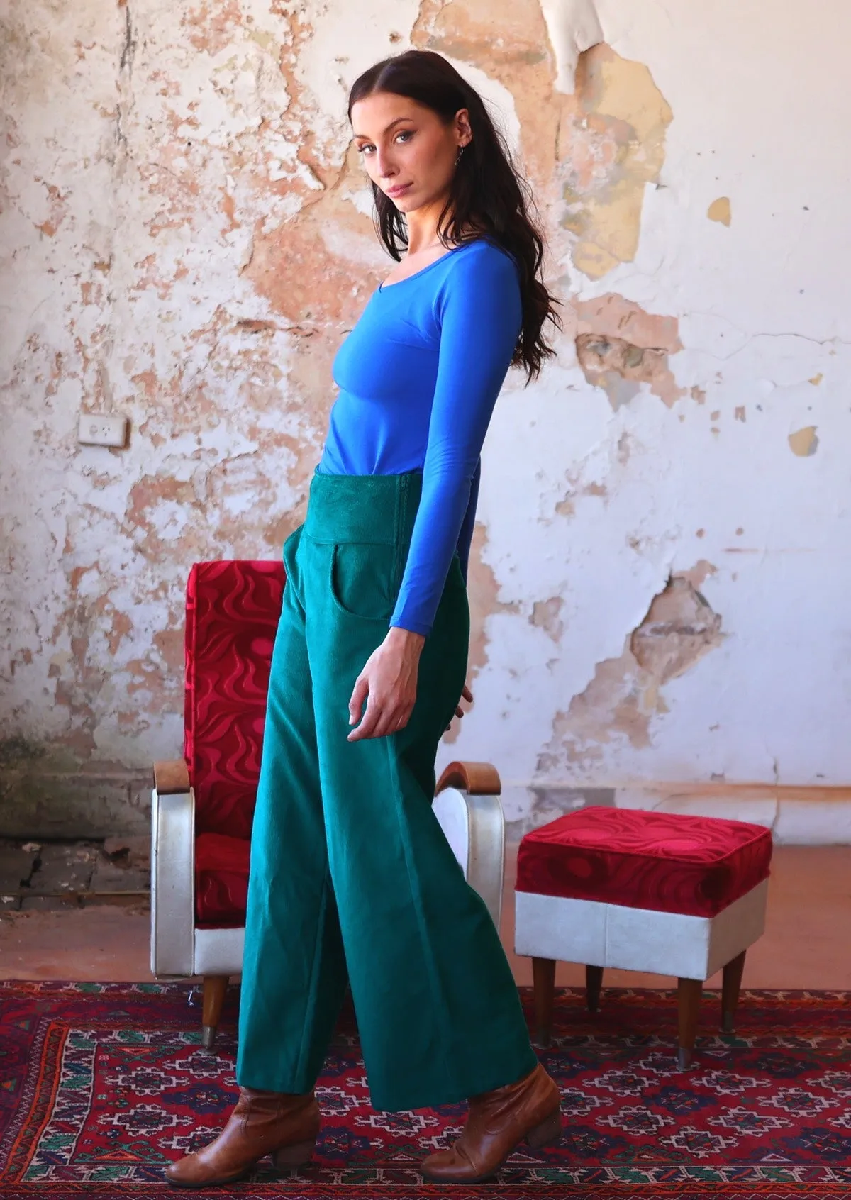 Esta Corduroy Pants Everglade