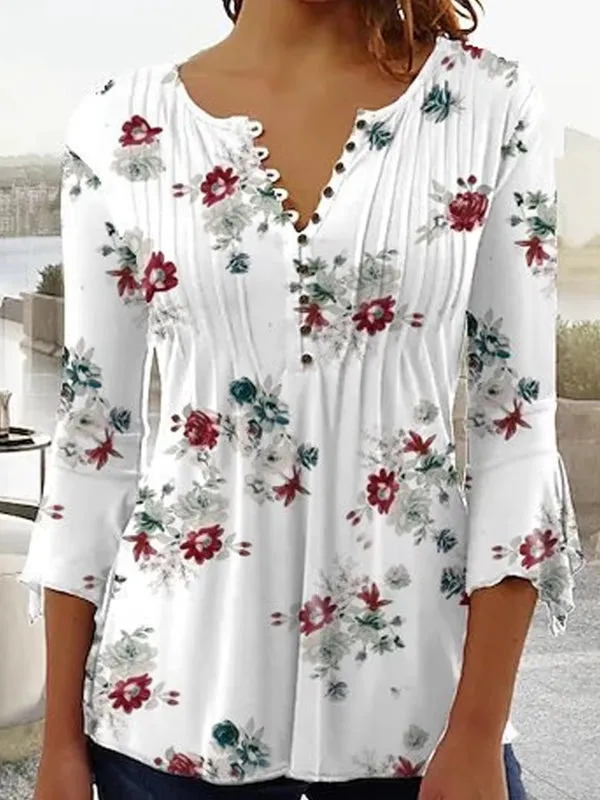 Fashion Women Shirt Casual Loose Long Sleeved Shirt