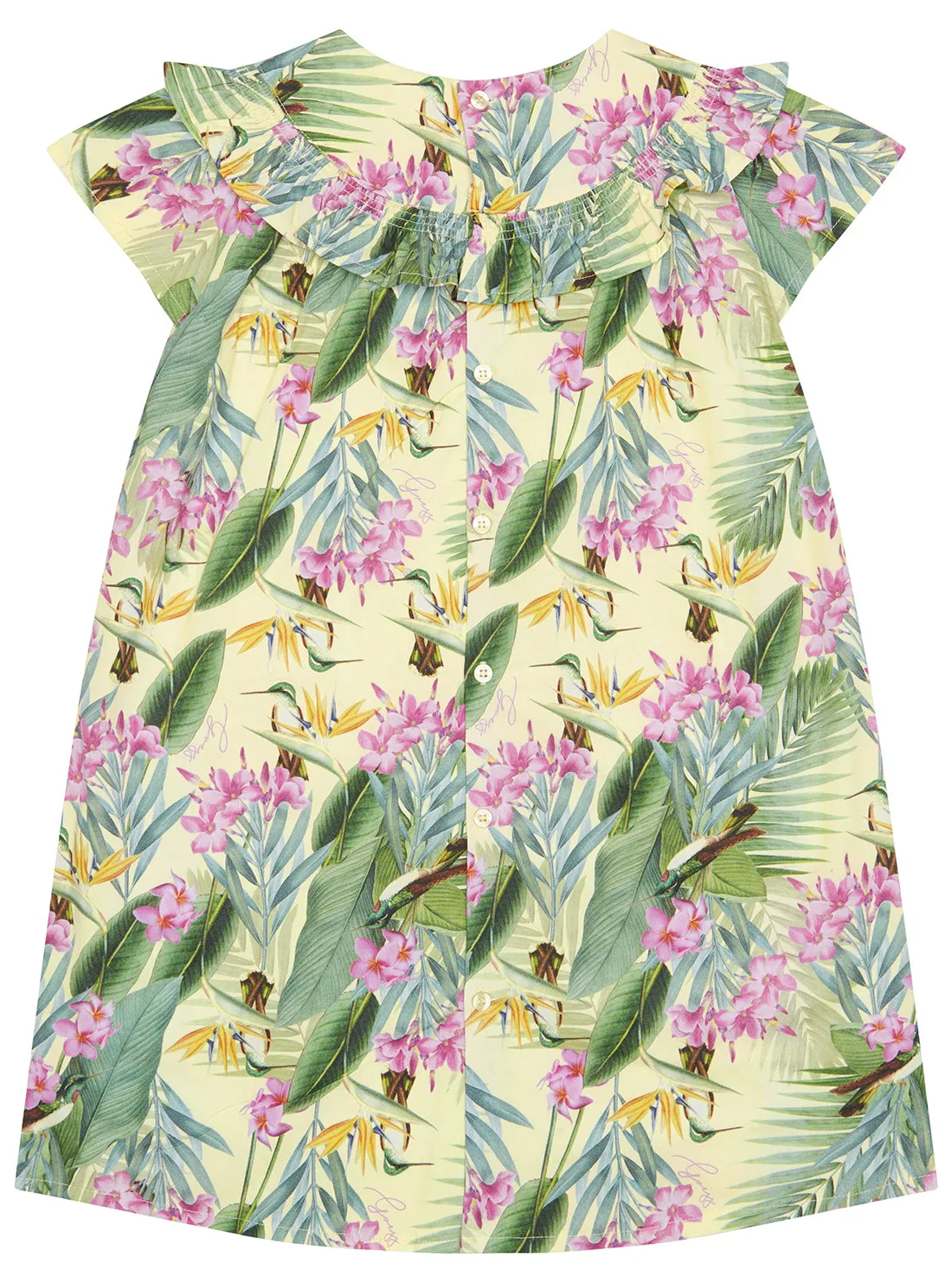 Floral Print Poplin Dress (2-7)