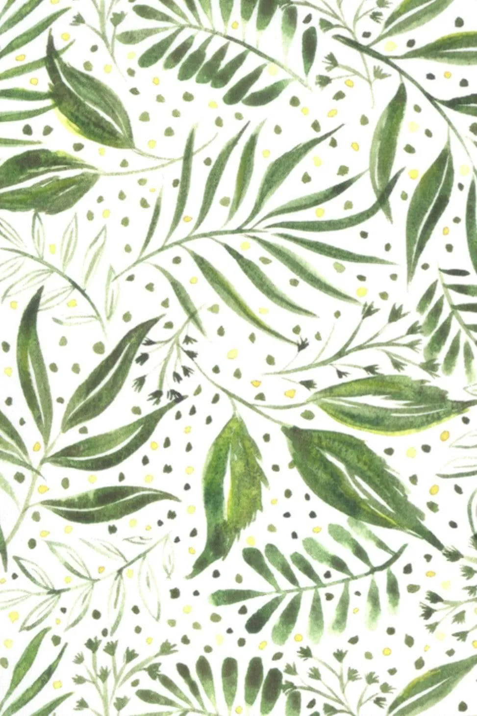Green Botanical Box Pleat Mask