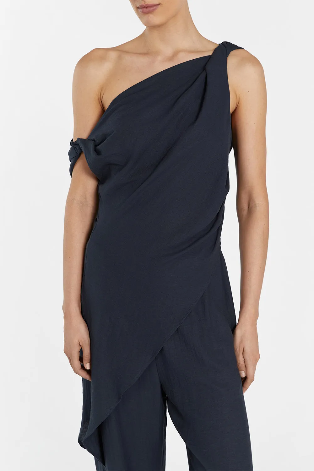 JOLIE SLATE MARLE ASYM TUNIC TOP